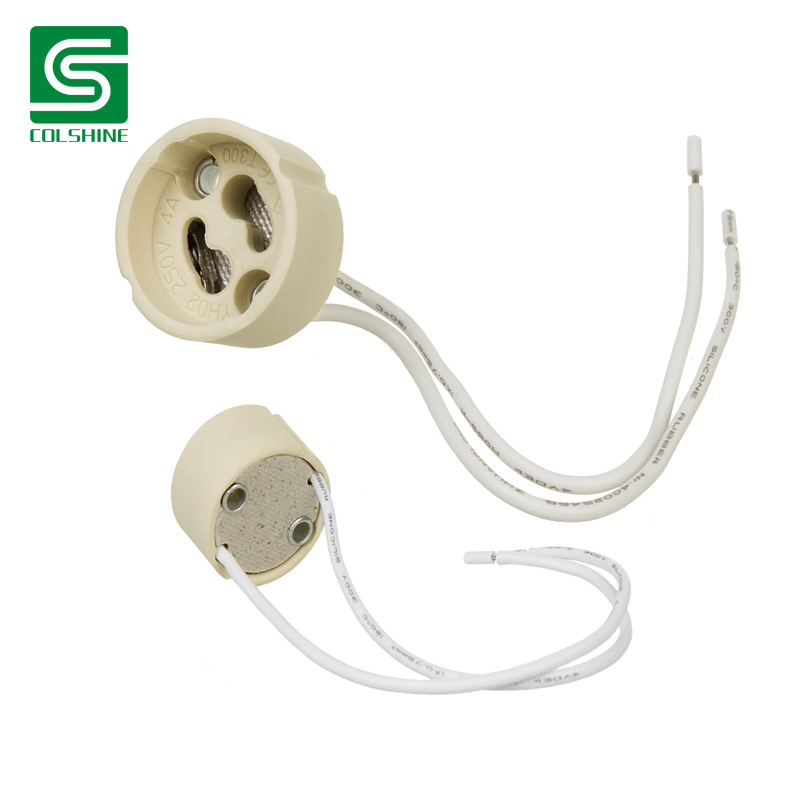 GU10 base ceramic lamp holder